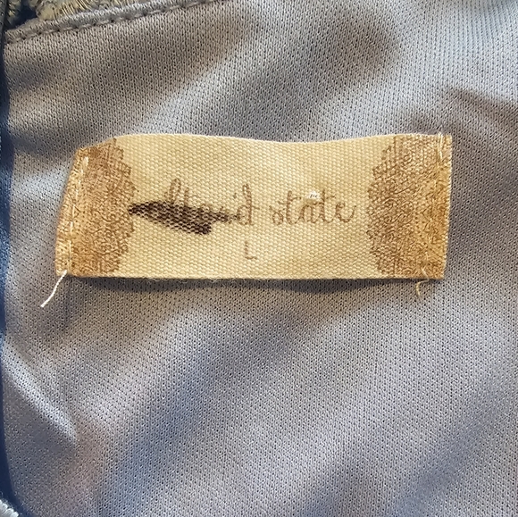 Alter'd State Light Blue Lace Mini Dress Size Large NWT - Picture 4 of 4